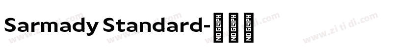 Sarmady Standard字体转换